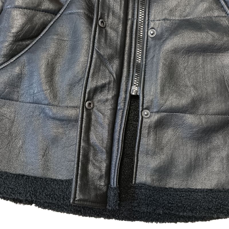 バジュラ カウルネックモッズコート ボアライナー シャギー ライダースジップ 1 Fashionista PUレザー ボアライナー レディースコート 合皮 ジャケット