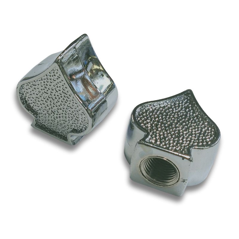 エアバルブキャップ スペード 2個セット｜3カラー｜バイク 車 ドレス