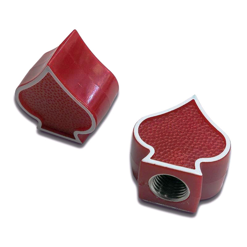 エアバルブキャップ スペード 2個セット｜3カラー｜バイク 車 ドレス