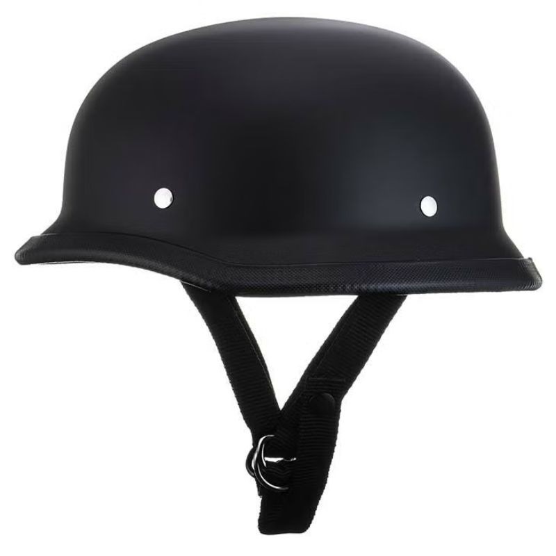 TT&CO.】USA ジャーマン ハーフヘルメット 半ツヤ ブラック USA GERMAN