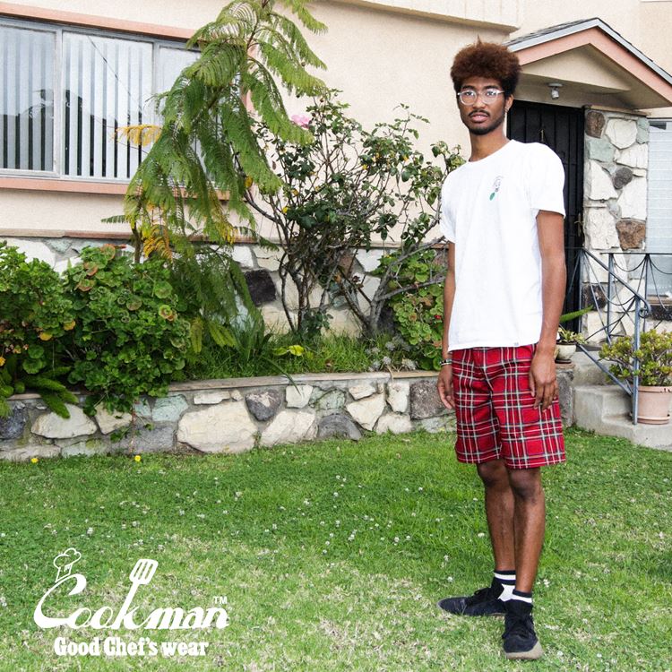 COOKMAN/クックマン ショートシェフパンツ Chef Pants Short Tartan