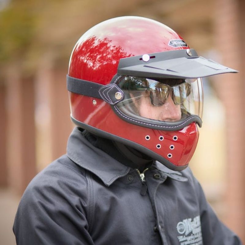 カブの駅こうべxHORIZON MX-H4 フルフェイスヘルメット レッド｜4