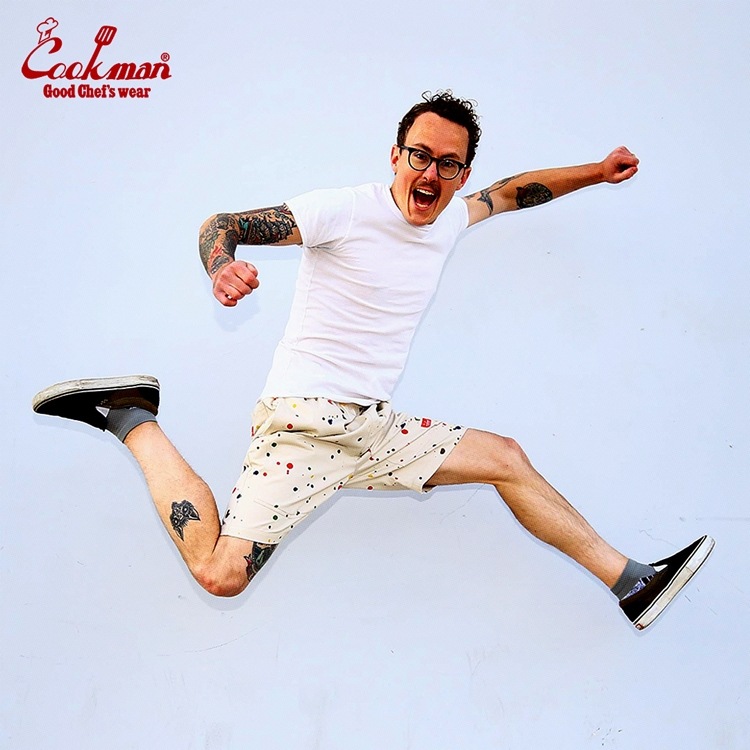 【未開封品】pois（ポワ）Splash Pants スプラッシュパンツ COOKMAN/クックマン Chef Pants Short Front pocket シェフパンツ