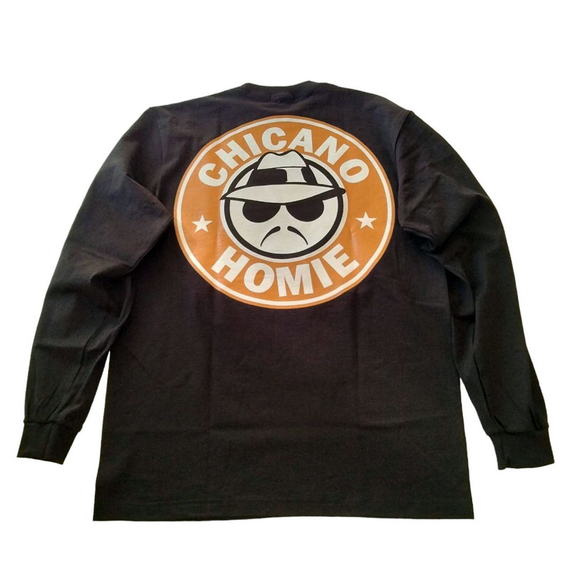 HOMIE ロンT ブラック 長袖Tシャツ ホーミーケイ チカーノ 7.5オンス