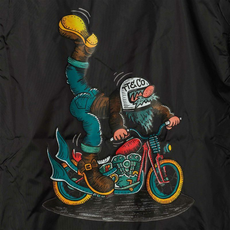 TT&CO.】COACH JACKET Black コーチジャケット ブラック ティーティー