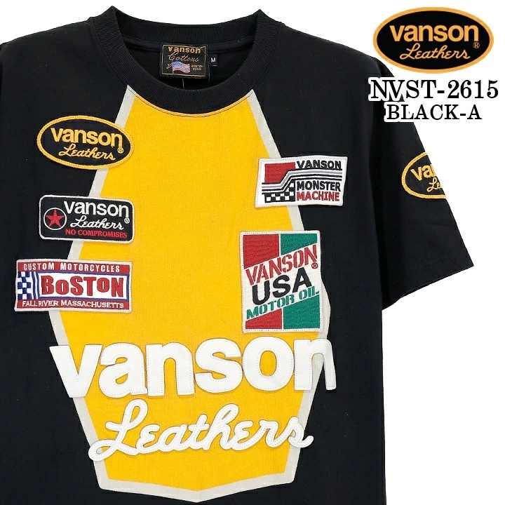 VANSON バンソン TEE S/S T-SHIRT PREMIUM 天竺 半袖 Tシャツ