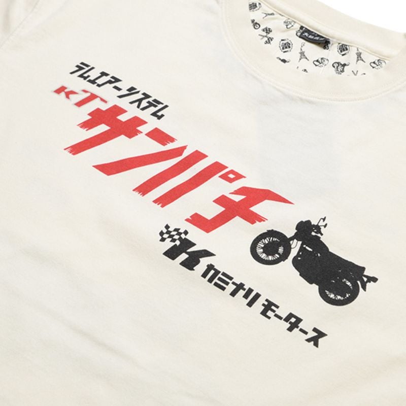 KAMINARI カミナリ 抜染Tシャツ 『ライダー1号』 3カラー │オフ