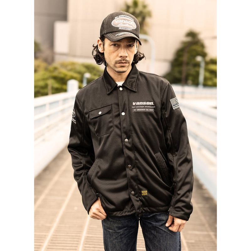 VANSON / バンソン メッシュコーチジャケット 春夏モデル TVS2603S｜3