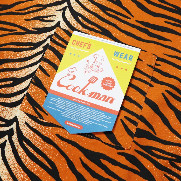 COOKMAN クックマン ロングエプロン Long Apron（ユニセックス）Tiger
