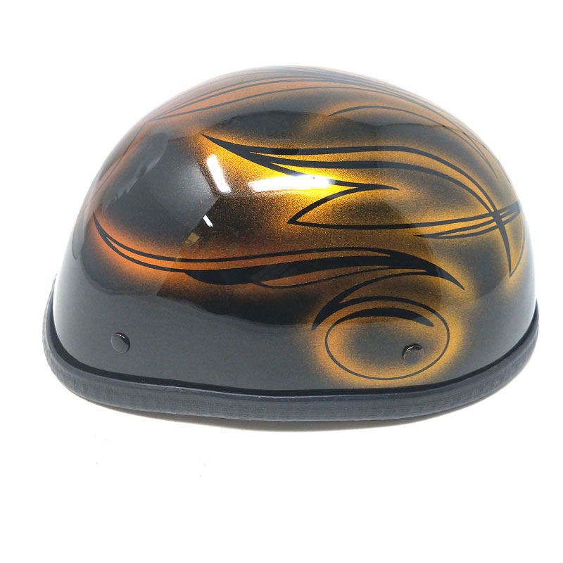 送料無料！装飾用ハーフヘルメット（イーグル） PIN STRIPE-CANDY GOLD