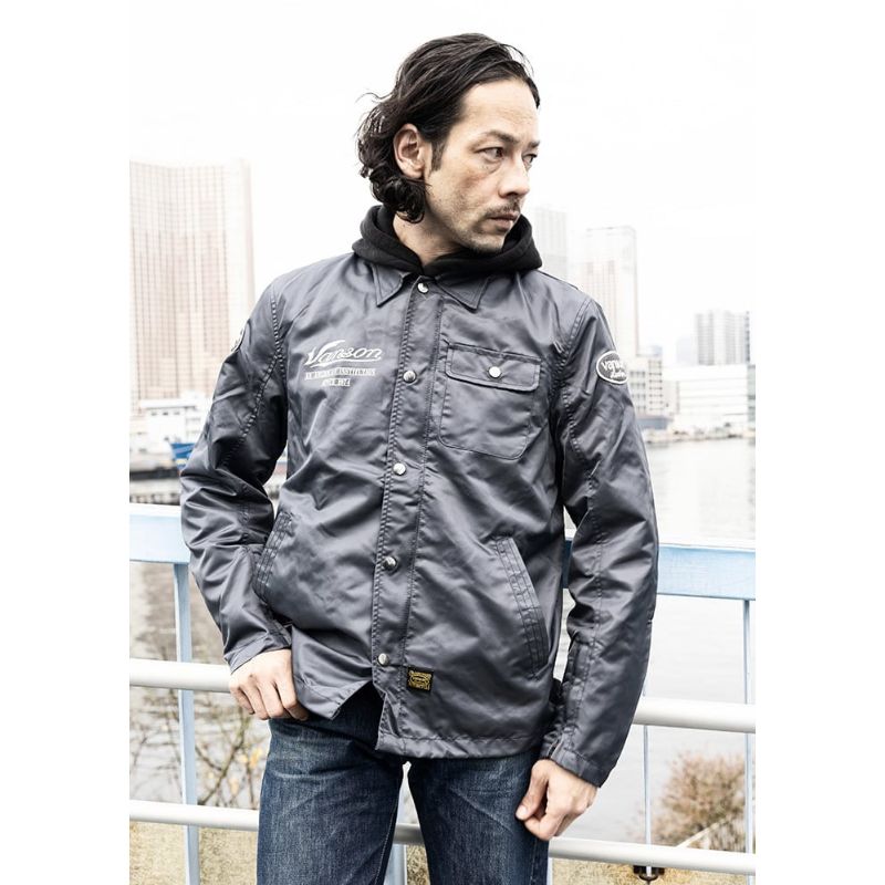 特価 VANSON ナイロンジャケット SVS2605S コーチジャケット VANSON / バンソン コーチジャケット 春夏モデル SVS2605S｜3カラー