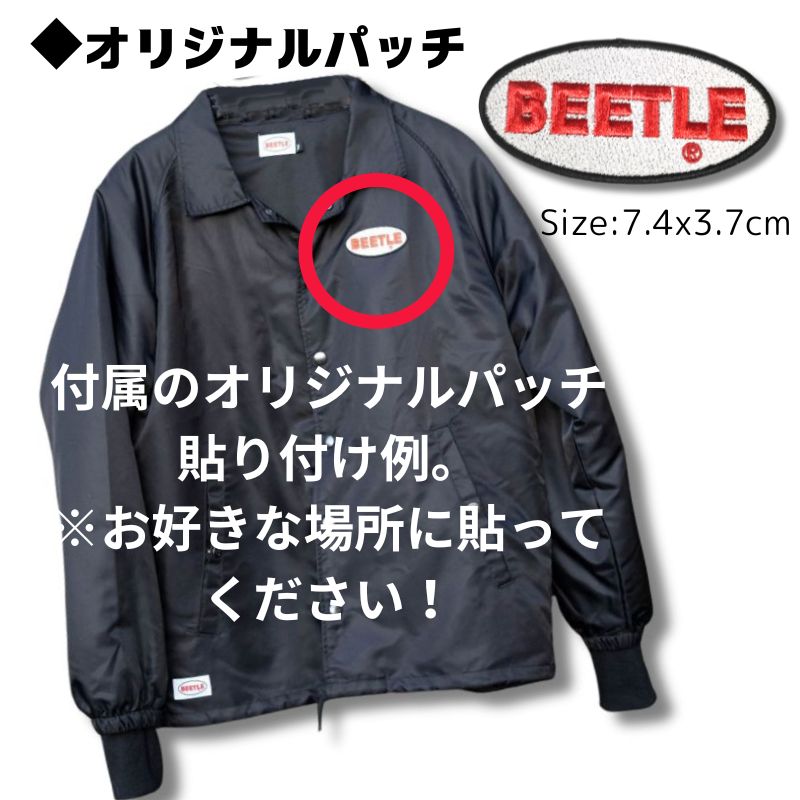 Ocean Beetle QW Jacket コーチジャケット OCEAN BEETLE BEETLE QW Jacket コーチジャケット ブラック M