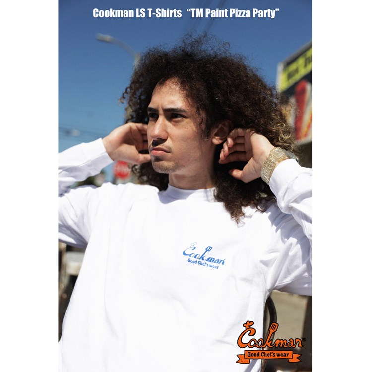 COOKMAN/クックマン ロングスリーブ Tシャツ TM Paint Pizza Party