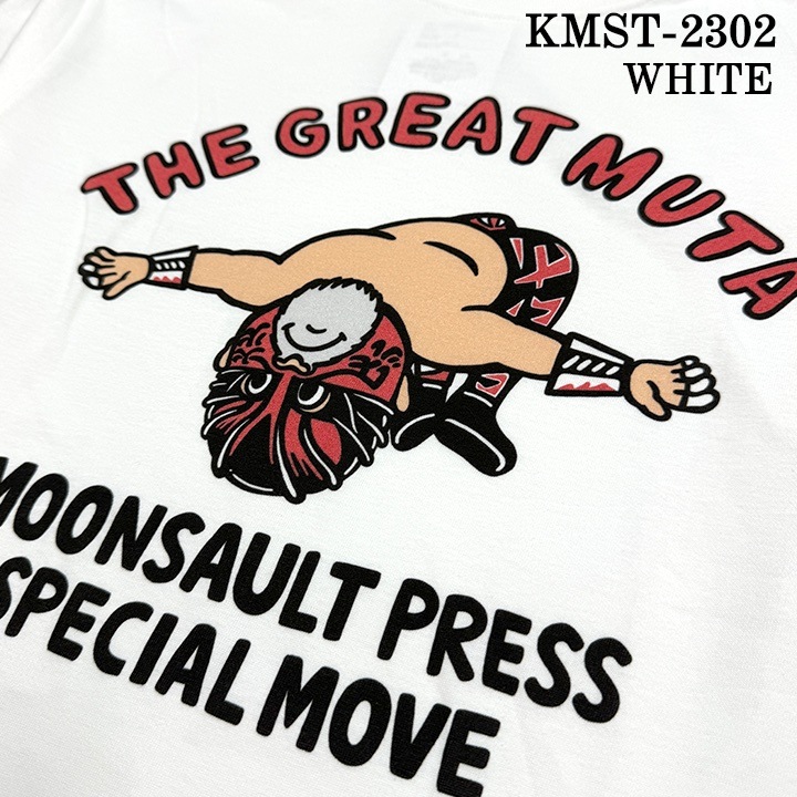 THE GREAT MUTA】 “MOONSAULT PRESS” プリントTシャツ 半袖 グレート