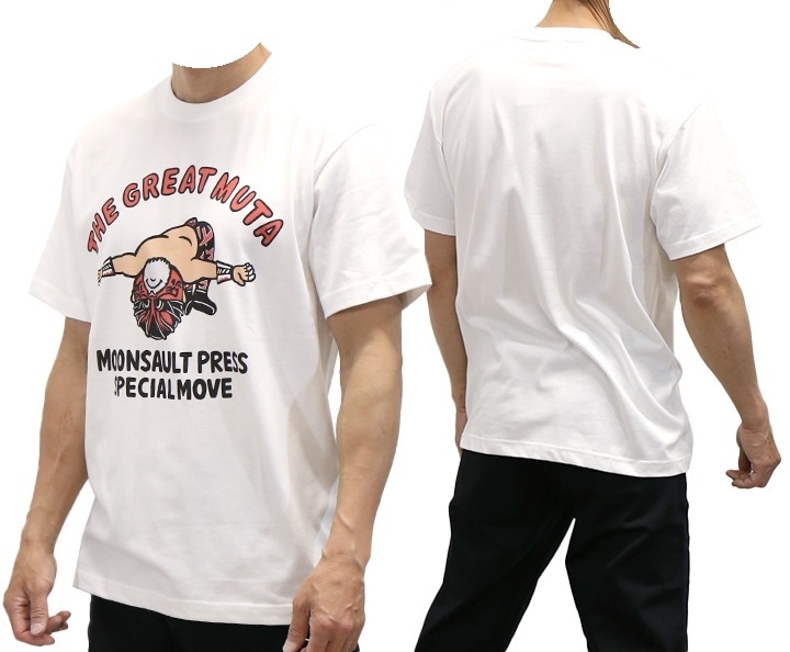 THE GREAT MUTA】 “MOONSAULT PRESS” プリントTシャツ 半袖 グレート