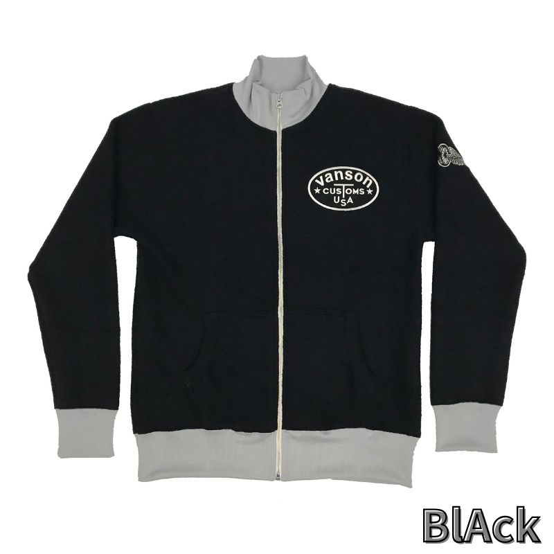 VANSON LEATHERS CUSTOMS PILE JACKET｜3カラー：ブラック or グレー