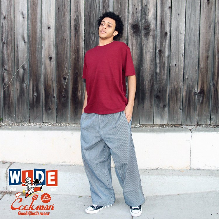 COOKMAN/クックマン Wide Chef Pants ワイドシェフパンツ「Hickory