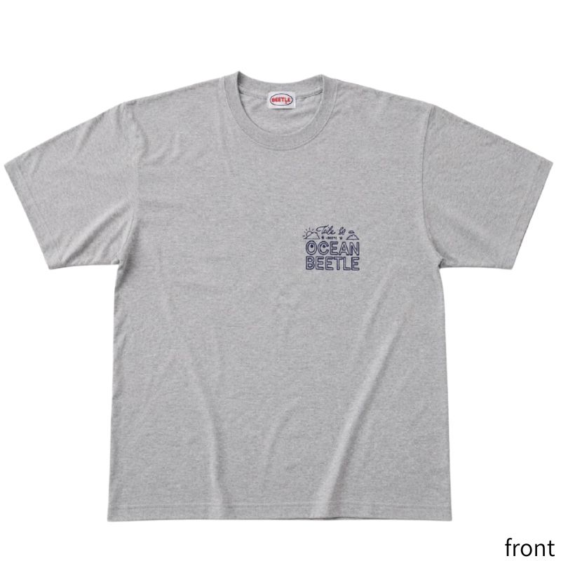 Teila SO x OCEANBEETLE SHORT SLEEVE TEE│5.6oz グレー│オーシャン