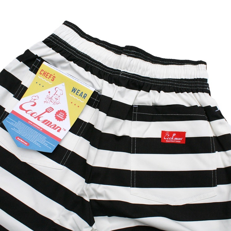 COOKMAN クックマン Chef Pants Short Border シェフパンツ
