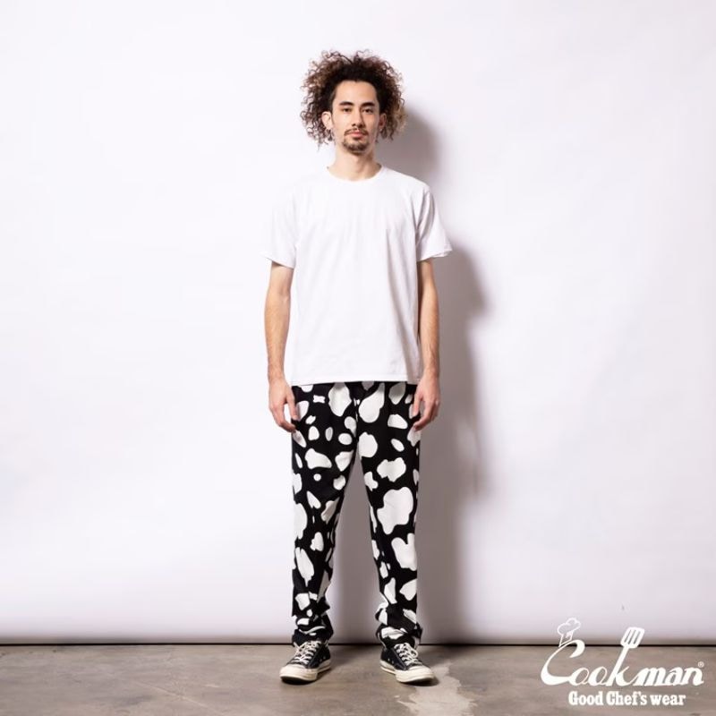 COOKMAN/クックマン Chef Pants シェフパンツ「Cow Black」（ユニ