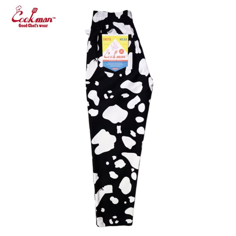 COOKMAN/クックマン Chef Pants シェフパンツ「Cow Black」（ユニ