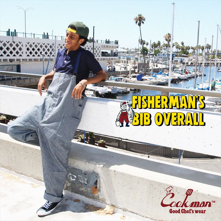 COOKMAN/クックマン Fisherman's Bib Overall Hickory （ユニセックス
