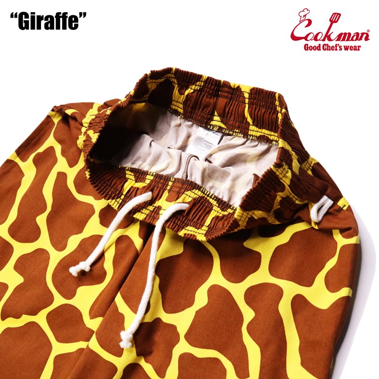 COOKMAN/クックマン ショートシェフパンツ Chef Pants Short Giraffe