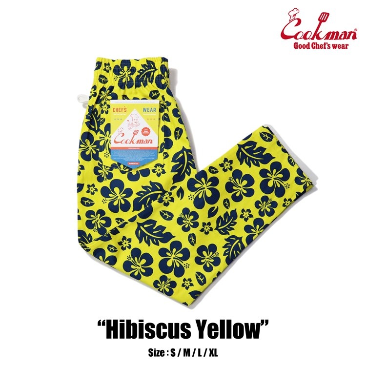 COOKMAN/クックマン Long Chef Pants シェフパンツ「Hibiscus