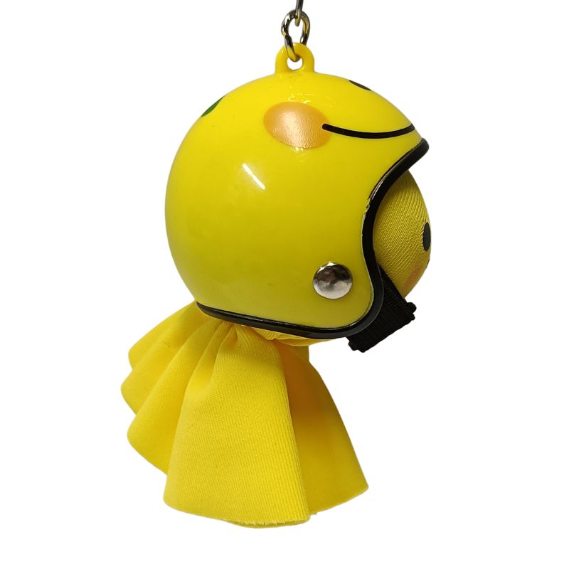 てるぼう＆ヘルメットキーホルダーセット『スマイル』 雨 梅雨