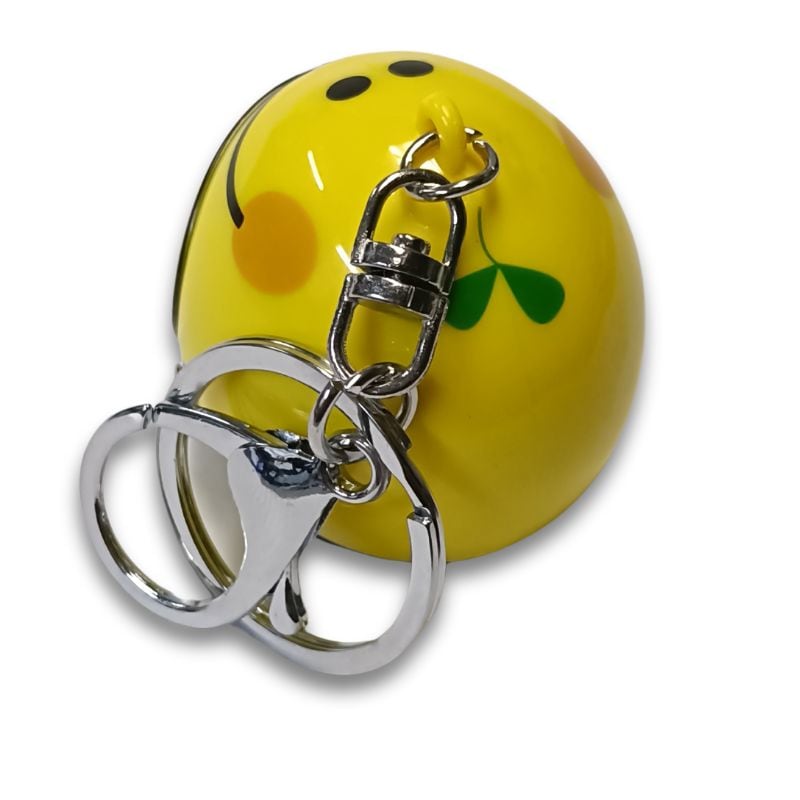てるぼう＆ヘルメットキーホルダーセット『スマイル』 雨 梅雨
