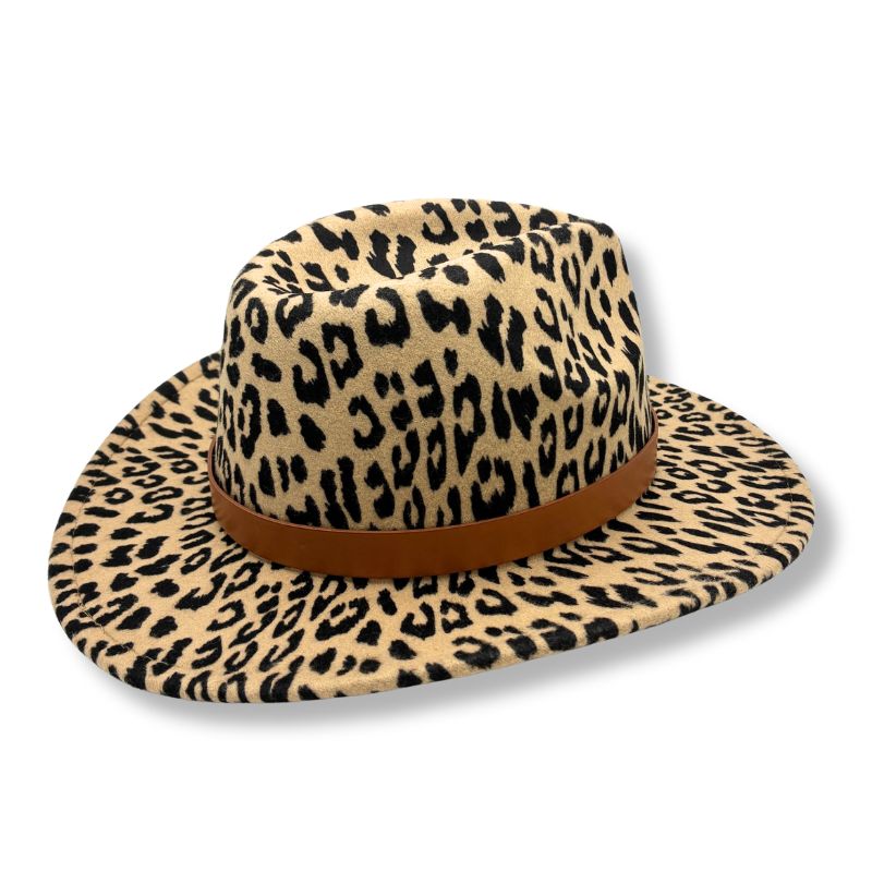 テンガロンハット「Leopard」 帽子 秋冬 ウエスタンハット｜ヒョウ柄