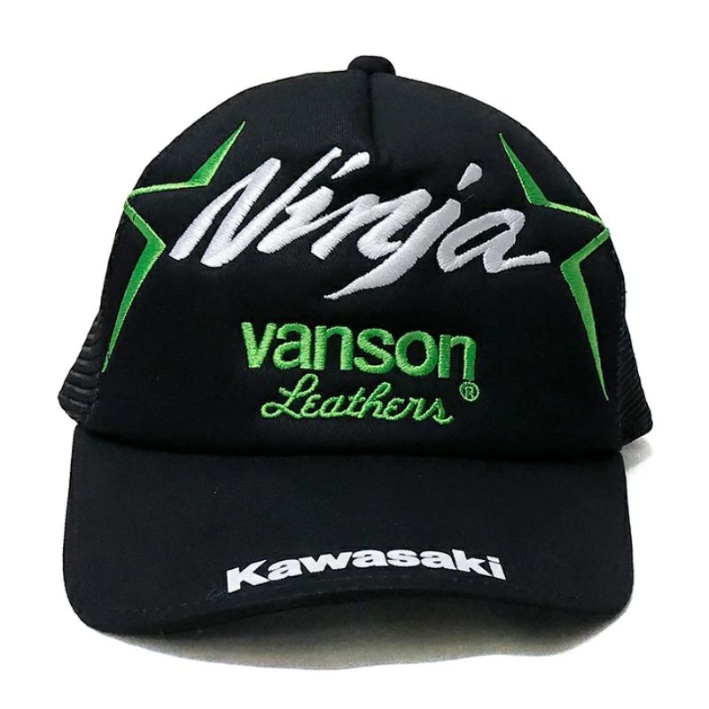 KAWASAKI x VANSON TWILL MESH CAP カワサキ バンソン コラボ ツイル