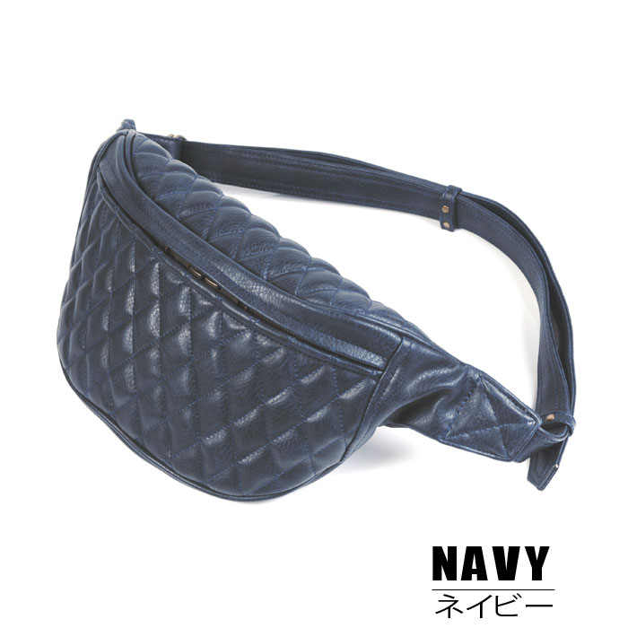 DIN MARKET FANNY PACK ファニーパック / ボディーバッグ | 黒革 レザ