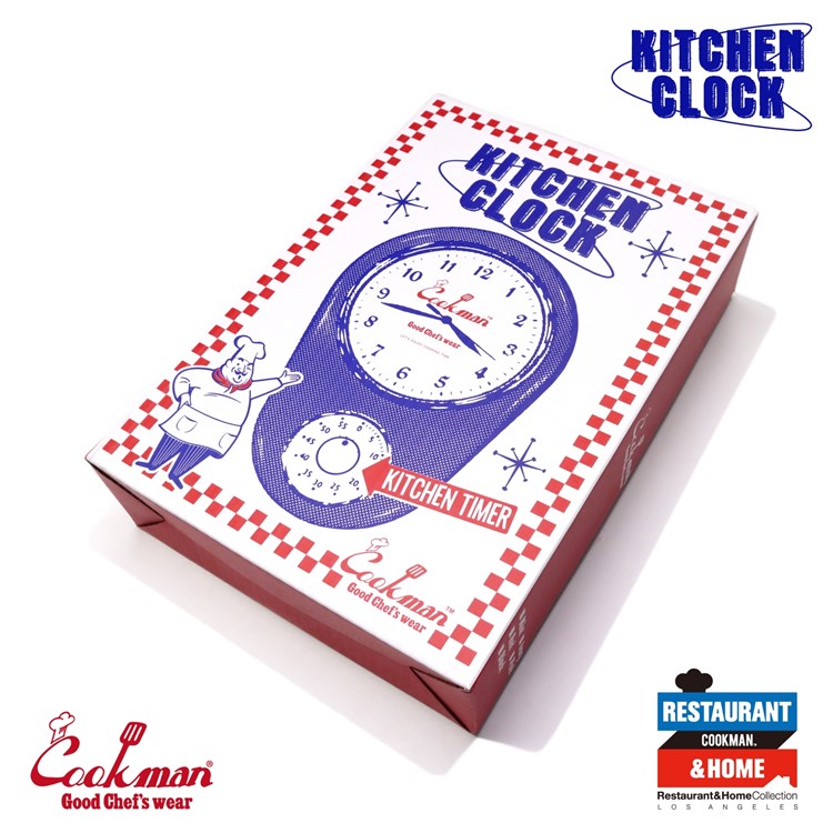 COOKMAN キッチンクロック&タイマー Kitchen Clock Black ブラック