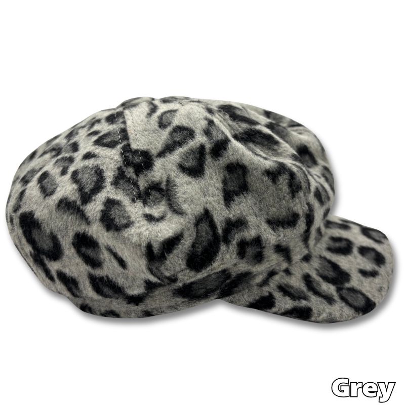 ニュースボーイキャップ 「Leopard」キャスケット 帽子 秋冬