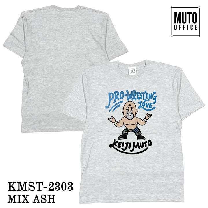 武藤敬司 半袖Tシャツ 半袖 カラー：ホワイト or ミックス