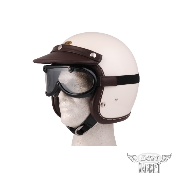 希少　ヴィンテージ レザー ゴーグル 本体 GREASER 60's VINTAGE GOGGLE LEATHER 1inch グリーサー ヴィンテージ