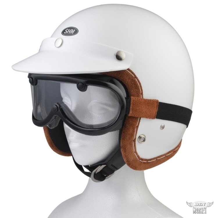 GREASER 60's VINTAGE GOGGLE LEATHER 1inch グリーサー ヴィンテージ