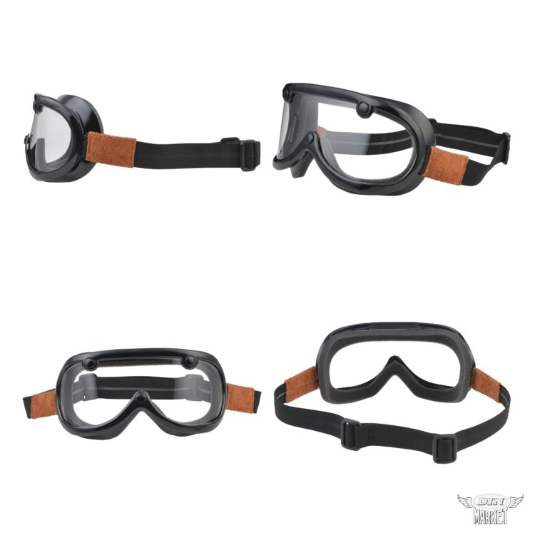 GREASER 60's VINTAGE GOGGLE LEATHER 1inch グリーサー ヴィンテージ
