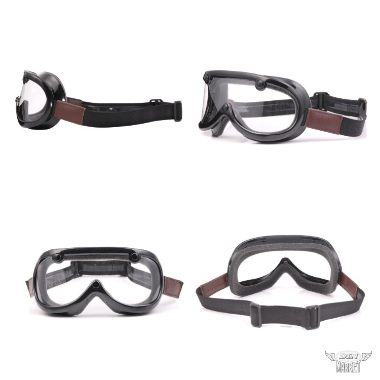 1970年代コーリー GREASER 60's VINTAGE GOGGLE LEATHER 1inch グリーサー ヴィンテージ