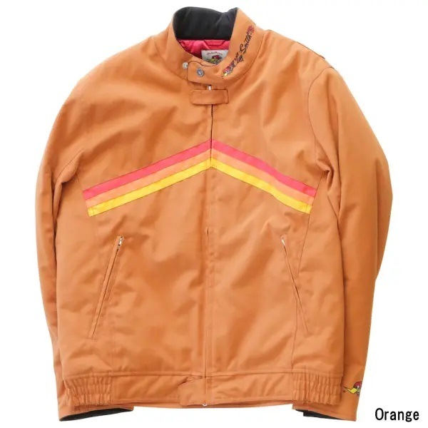 [クレイ·スミス·カムズ　バイクジャケット　両サイドワッペン　オレンジ　XL] セール！19％オフ！】CLAY SMITH クレイスミス OLD KING ウィンター