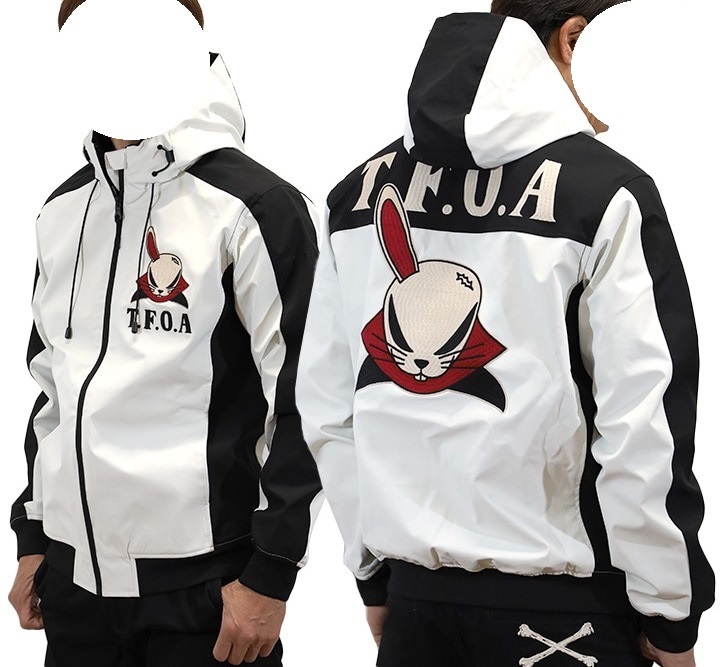 極美品 L バンソン クローズ WORST デスラビット 3層ストレッチパーカー VANSON×CROWS×WORST バンソン 武装戦線 デスラビット 三層ストレッチ