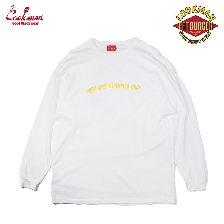 Cookman クックマン ロンT Laundry /White Cookman クックマン ロンT Laundry /White (Cookman/Tシャツ