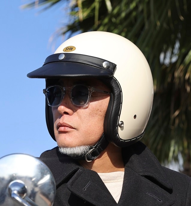 SHM HORSE LEATHER VISOR │ ブラック or ブラウン │茶芯レザー