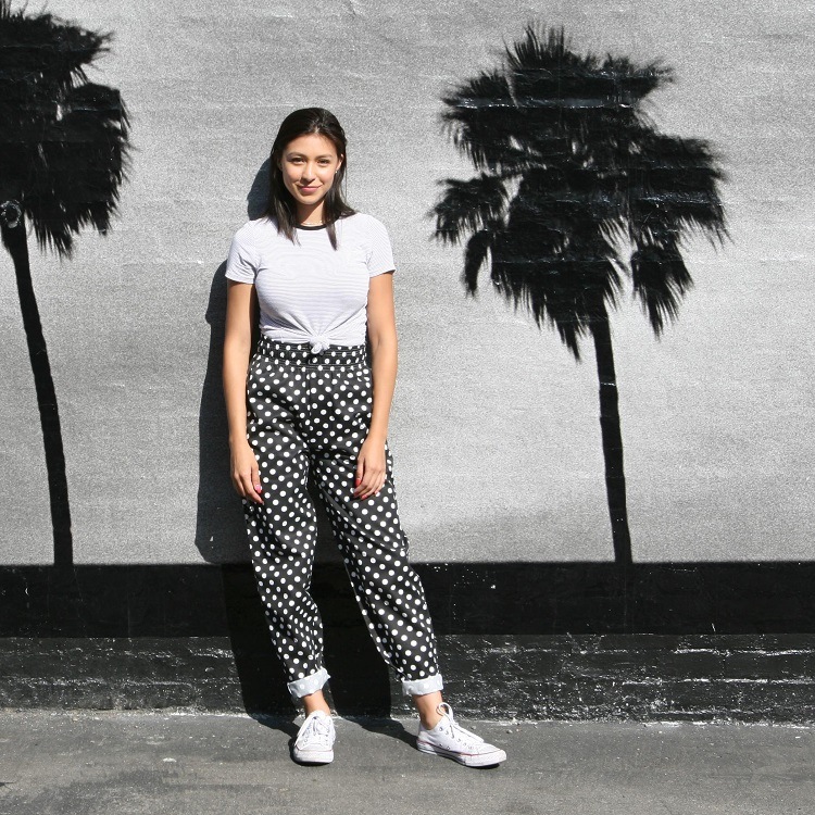 クックマン シェフパンツ ドット Mサイズ COOKMAN クックマン Chef Pants Dots White シェフパンツ ドット