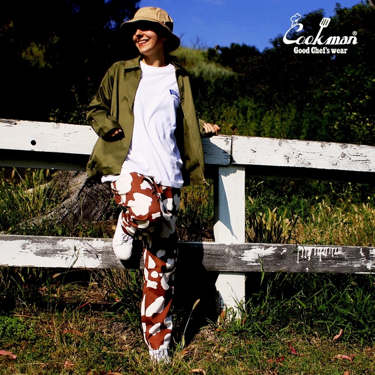 COOKMAN クックマン シェフパンツ Chef Pants Cow Black カウ