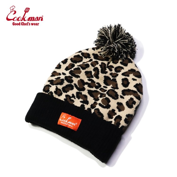 COOKMAN クックマン ビーニー ニット帽 ニット 「Leopard」 レオパード