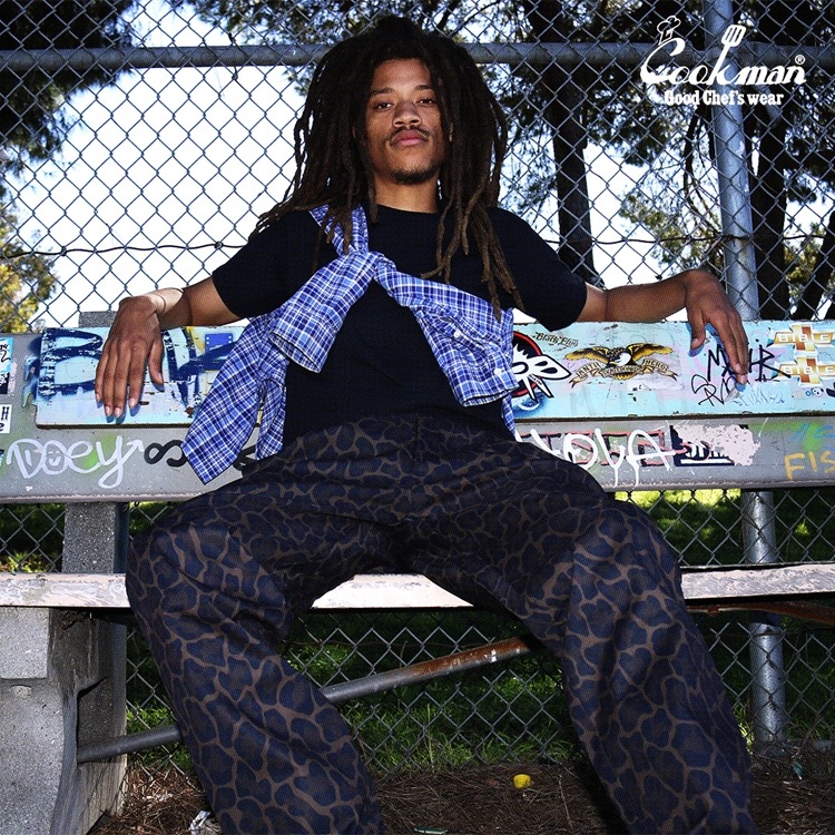 COOKMAN/クックマン Long Chef Pants シェフパンツ「Black Jaguar