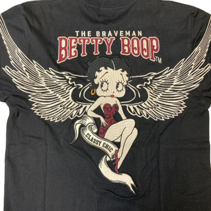 THE BRAVEMAN×BETTY BOOP ブレイブマン ベティブープコラボ 天竺 長袖T