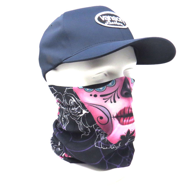 ZAN headgear】Motley Tube Sugar Skull T108｜シュガースカル